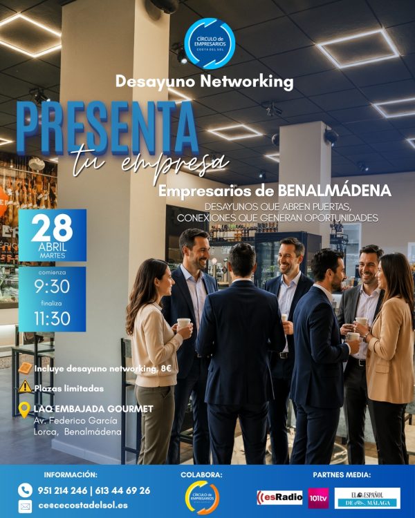 Cartel Presenta tu empresa- Benalmádena